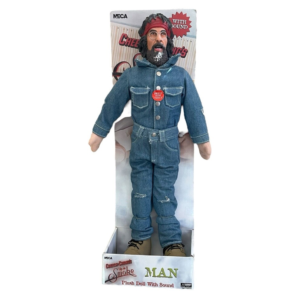 VTG 2003 Cheech Chong Up In Smoke 18" Plush Doll Chong Man NECA Talking Broken?